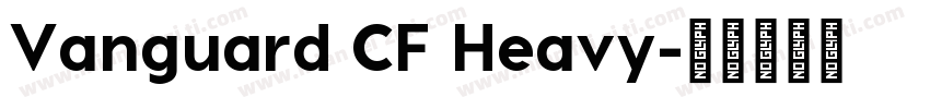 Vanguard CF Heavy字体转换